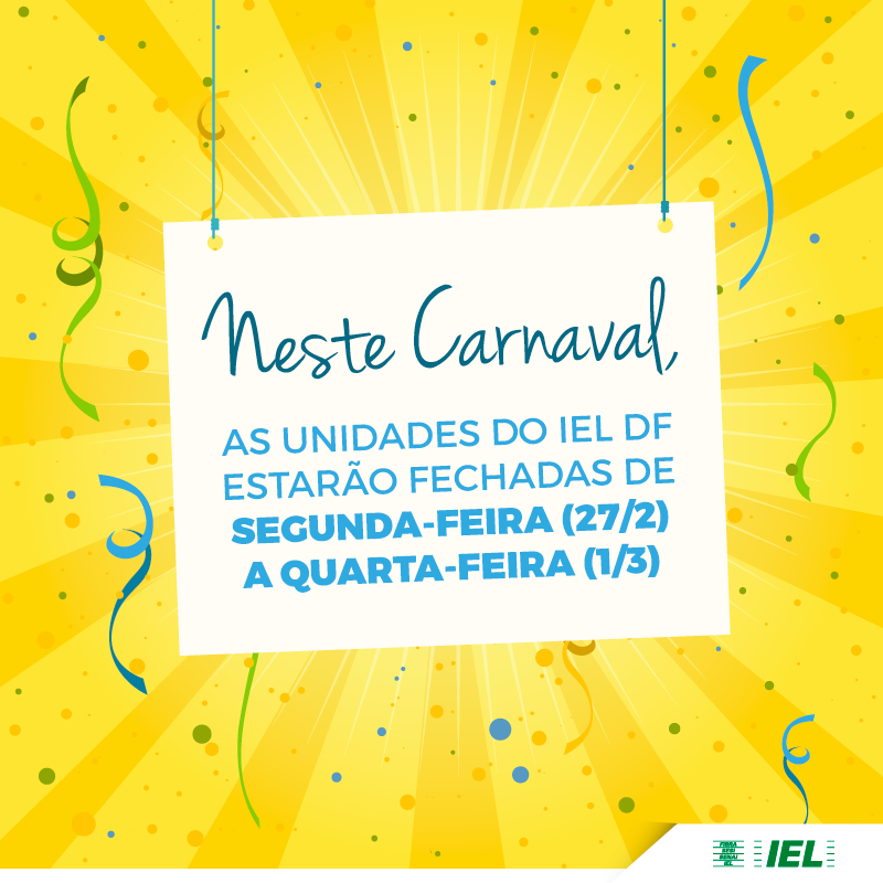 FUNCIONAMENTO DO IEL NO CARNAVAL