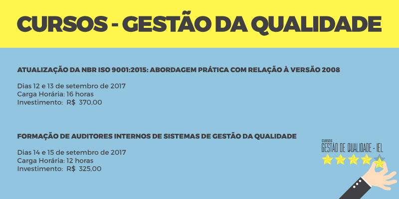 cursos gestao de qualidade informacoes precos