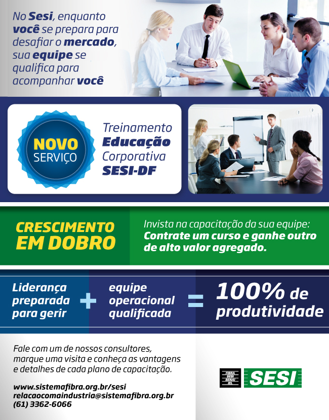 sesi educação corporativa folder campanha