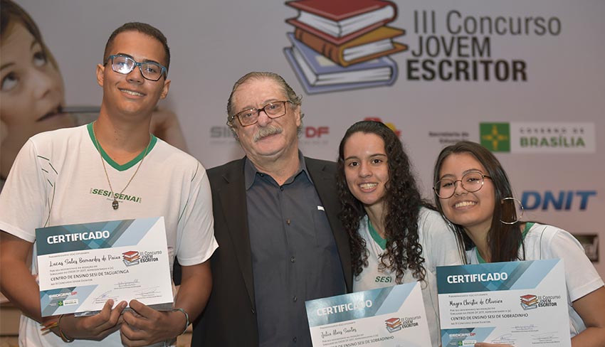 premio jovem escritor alunos sesi sesidf sistemafibra