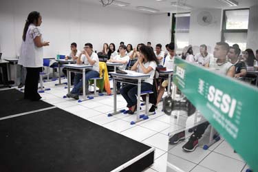 28 01 2019 Sala de aula Sesi Gama Foto Helio Montferre