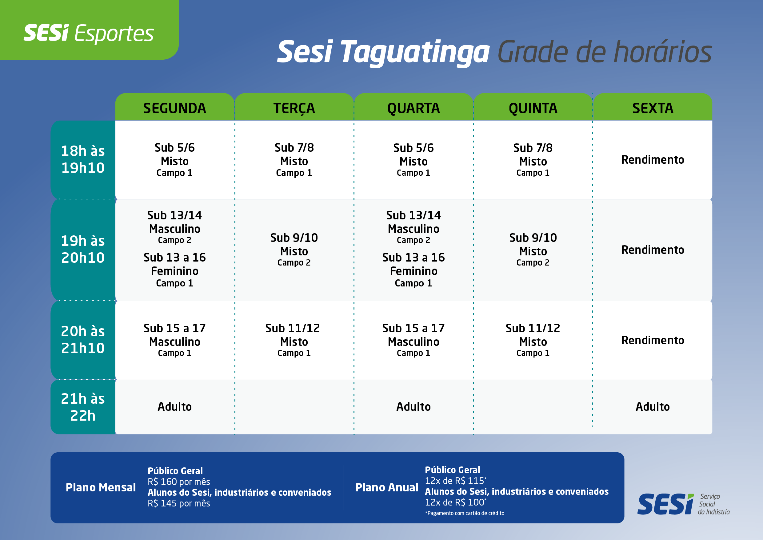 Cartaz tabela grade de horários das aulas escolares simples azul 01 1